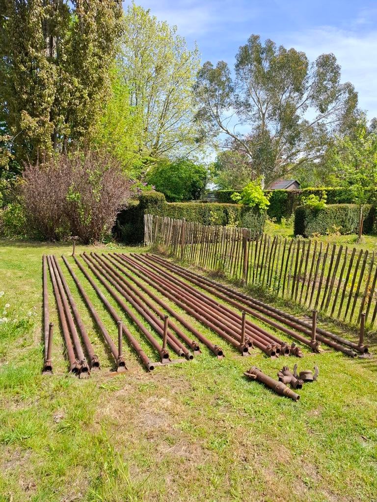 Aluminium beregeningsbuizen 2 inch met toebehoren, Ophalen, Gebruikt