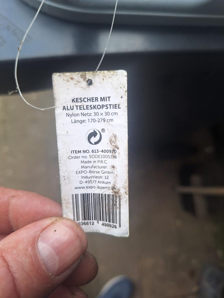 Schepnet met telescoopsteel, Watersport en Boten, Ophalen of Verzenden