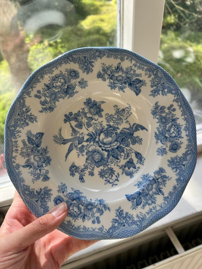 Vintage diep bord Unicorn tableware - Asiatic pheasants, Antiek en Kunst, Antiek | Servies los, Ophalen