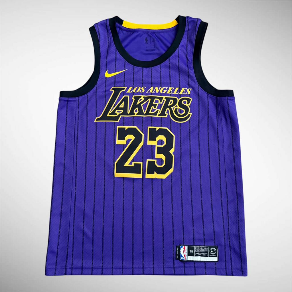 ZELDZAAM Nike NBA LeBron James Showtime Lakers jersey shirt, Sport en Fitness, Basketbal, Ophalen of Verzenden, Zo goed als nieuw