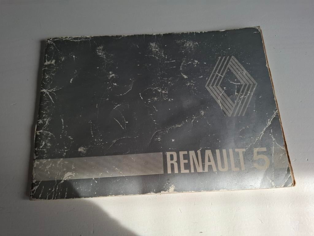 Instructieboekje Renault 5, Ophalen of Verzenden