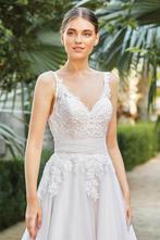 Trouwjurk blush maat 38/40 open rug, Ophalen of Verzenden, Zo goed als nieuw, Wit, Trouwjurk