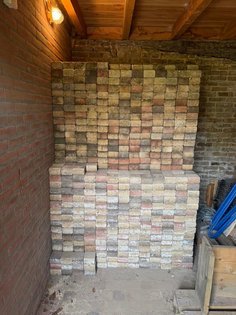 GRATIS KLINKERS / WAALTJES, Tuin en Terras, Tegels en Klinkers, Ophalen, Gebruikt, Klinkers, 10 m² of meer