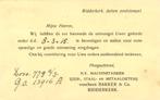 N.V. Machinefabriek IJzer-, Staal- en Metaalgieterij, Ridder, Ophalen of Verzenden, Briefkaart