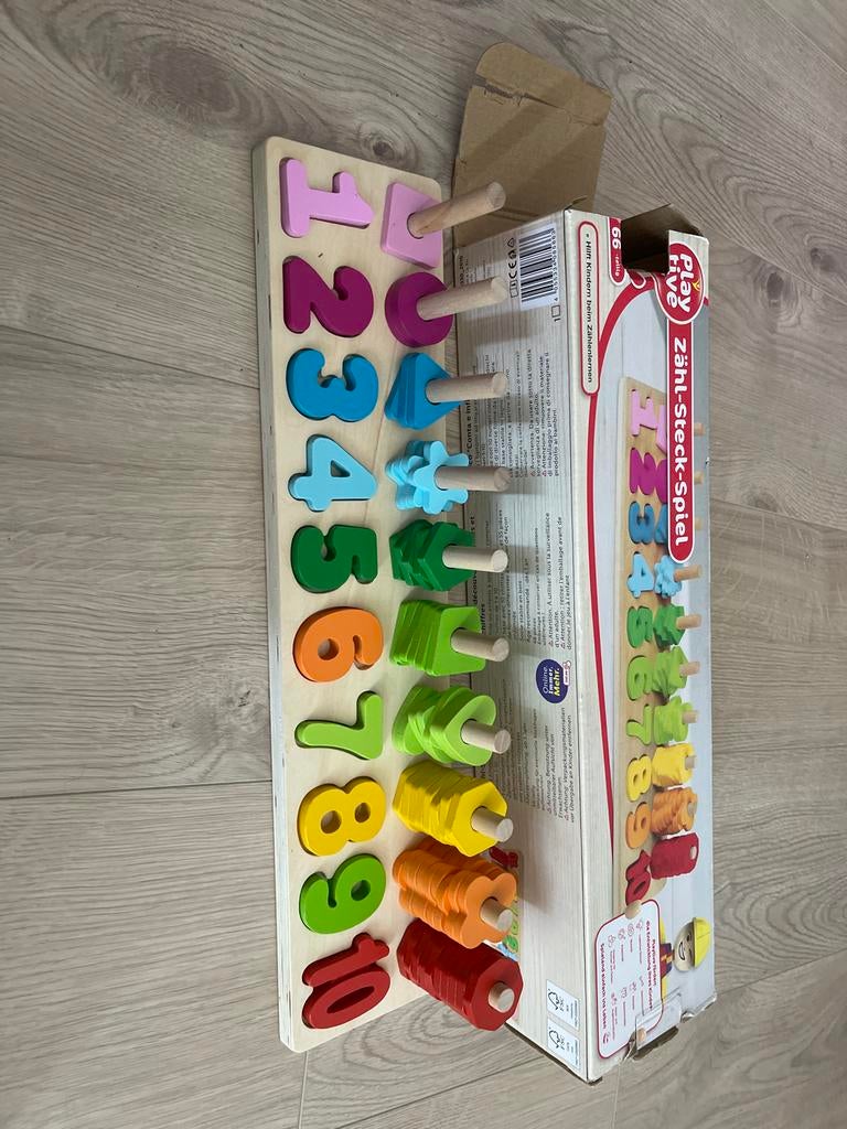 Houten tel speelgoed Playtive, Ophalen, Zo goed als nieuw, Rekenen