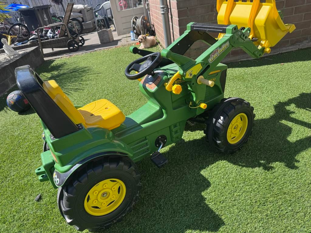 John Deere traptractor met voorlader, Ophalen, Zo goed als nieuw, Trapvoertuig