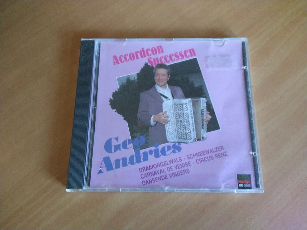 CD Geo Andries Accordeon successen, Ophalen of Verzenden, Zo goed als nieuw