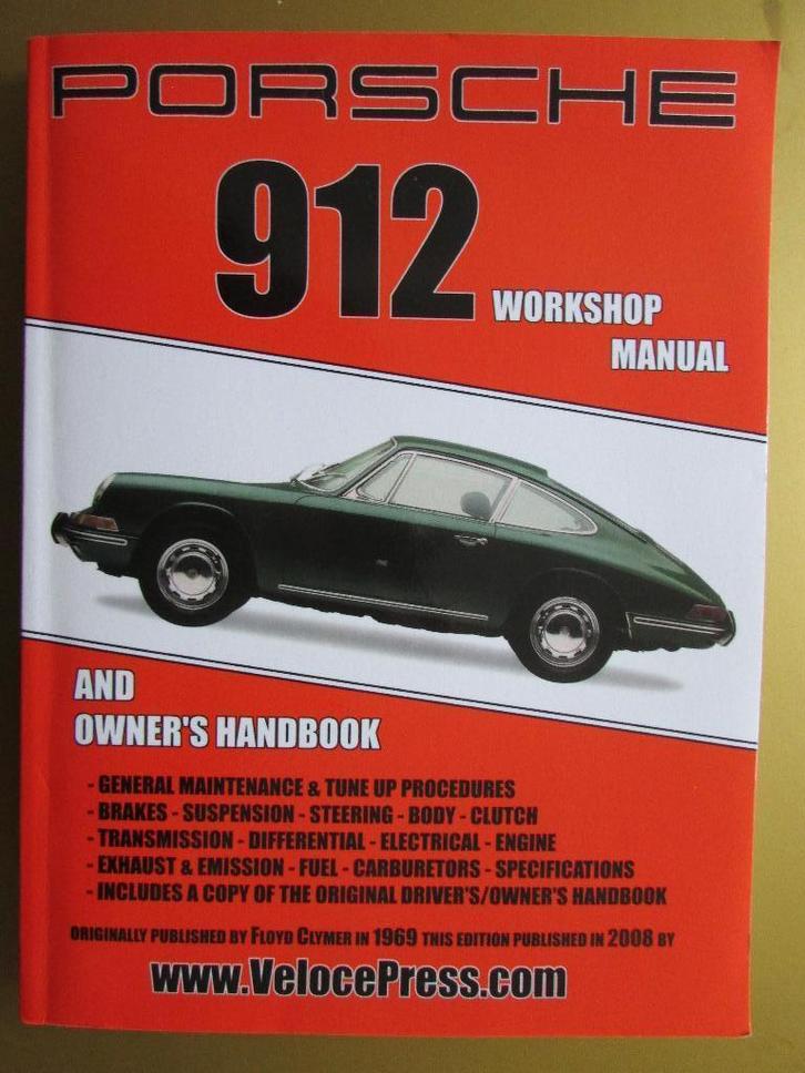 1969 boek: Porsche 912 workshop manual, Engels, Boeken, Auto's | Boeken, Zo goed als nieuw, Porsche, Ophalen of Verzenden