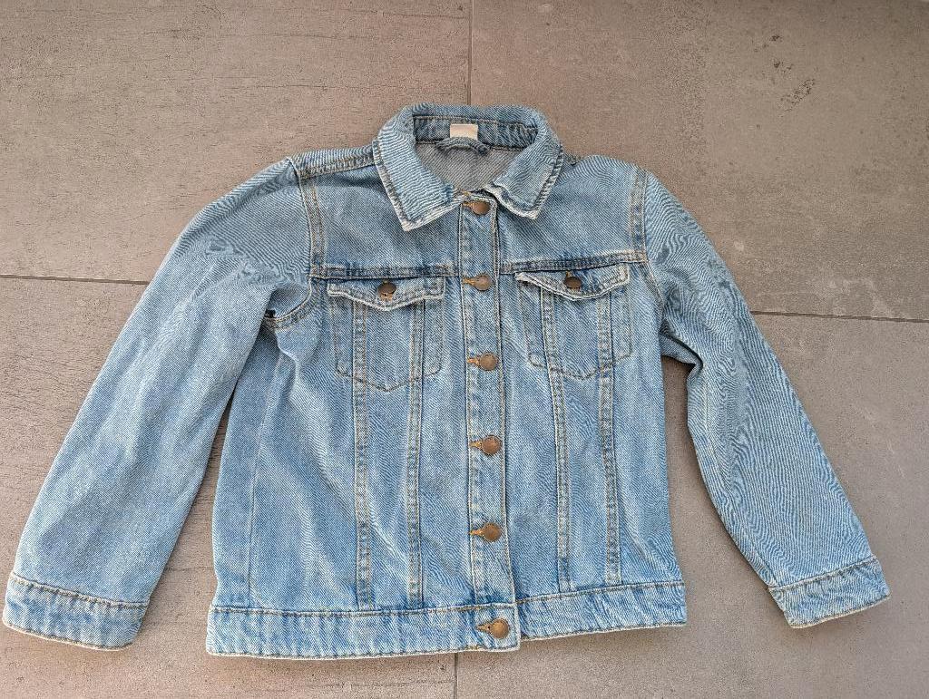 Spijkerjasje HEMA - Maat 122-128, Jongen of Meisje, Ophalen of Verzenden, Zo goed als nieuw, Hema