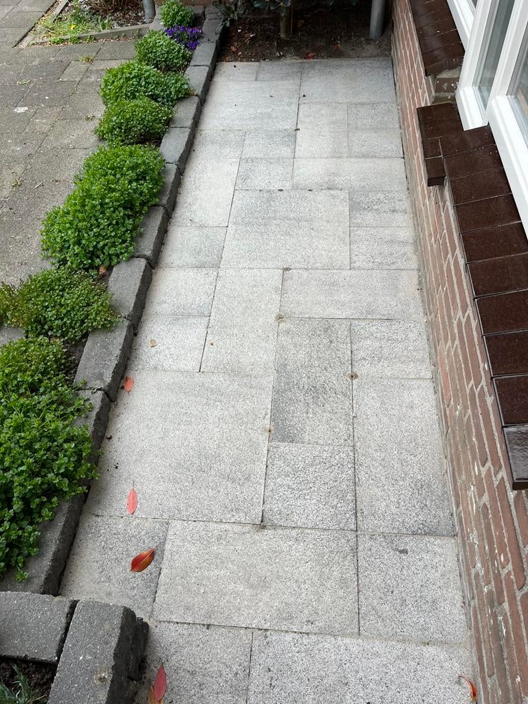 Terras tegels gratis, Tuin en Terras, Tegels en Klinkers, Gebruikt, Ophalen of Verzenden, 10 m² of meer, Beton