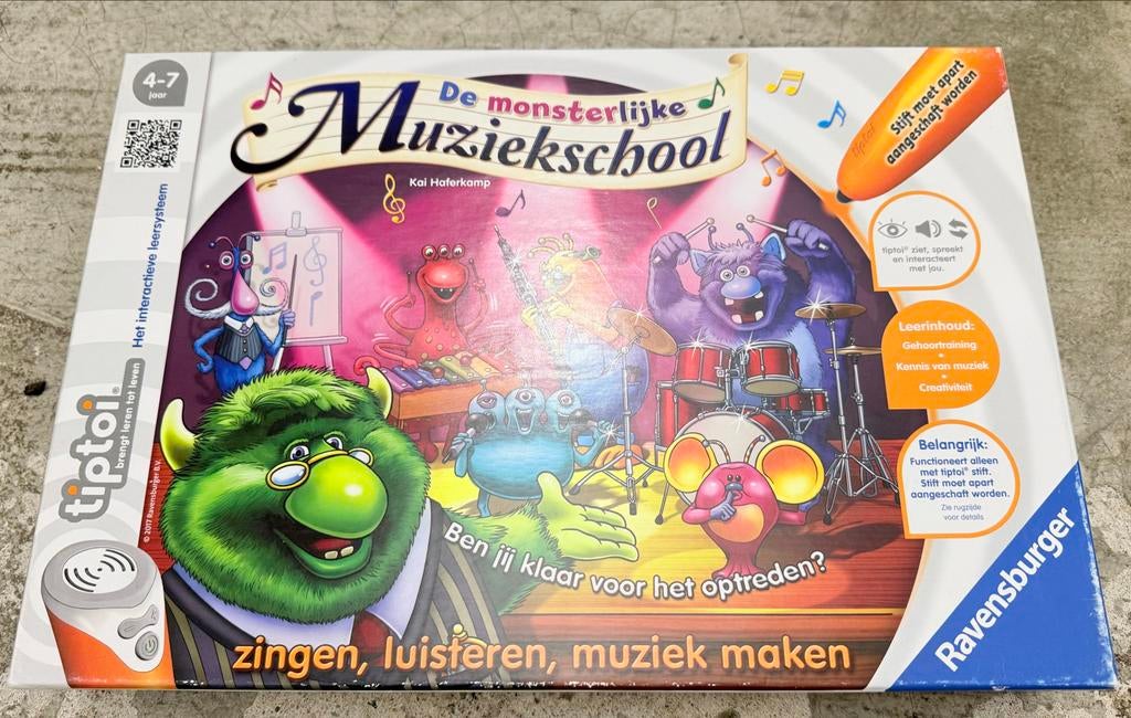 Tiptoi De monsterlijke Muziekschool Ravensburger, Gebruikt, Tiptoi, Ophalen of Verzenden, Met geluid