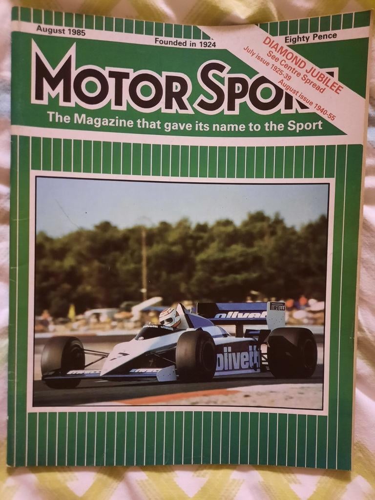 Motor Sport Magazine augustus 1985, Ophalen of Verzenden
