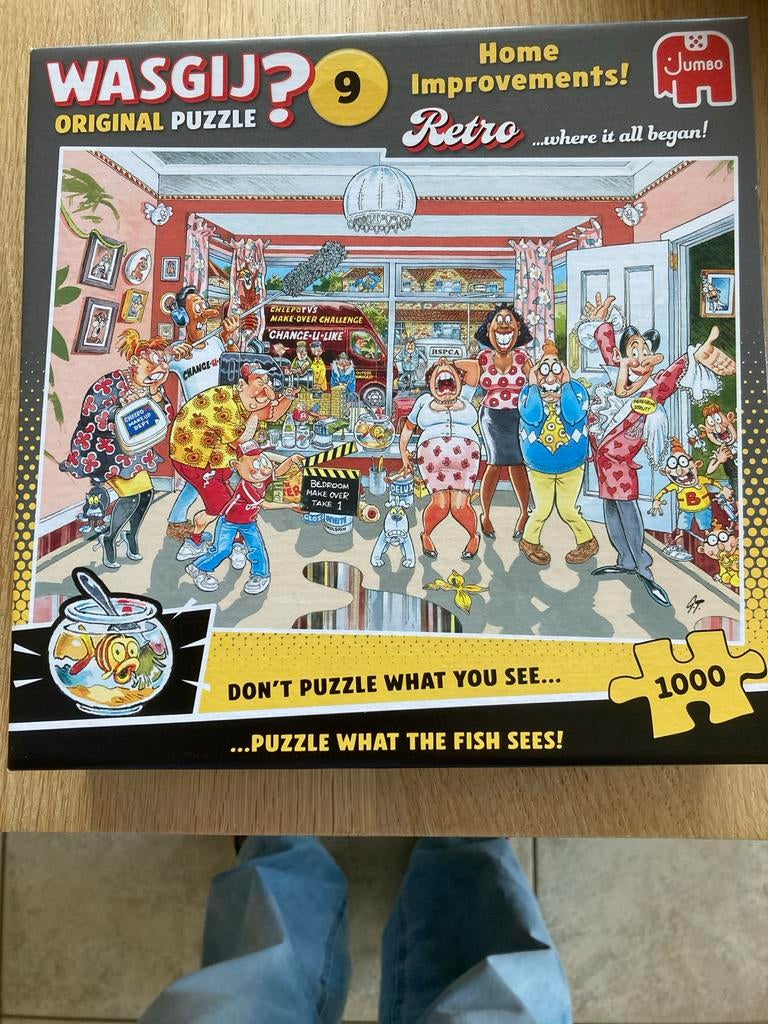 Wasgij? Retro 9 Home Improvements!  NIEUWE!, Hobby en Vrije tijd, Ophalen, 500 t/m 1500 stukjes, Nieuw, Legpuzzel