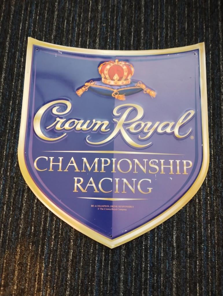 Crown Royal Whisky racing reclamebord, Verzamelen, Ophalen of Verzenden, Zo goed als nieuw, Reclamebord