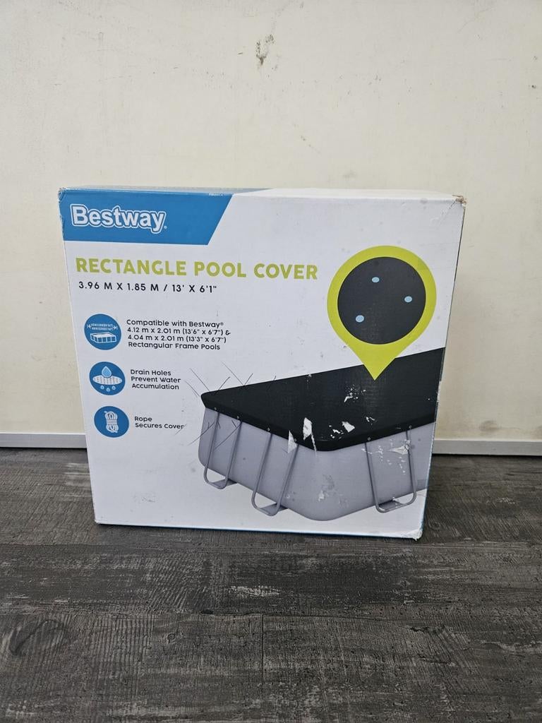 Bestway Rechthoekig Zwembad Afdekzeil 3.96 x 1.85 m, Tuin en Terras, Zonnewijzers, Ophalen of Verzenden