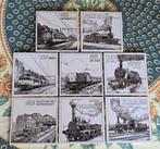 Set van 10 Delfts Blauwe tegels met treinen en trams, Verzamelen, Ophalen of Verzenden