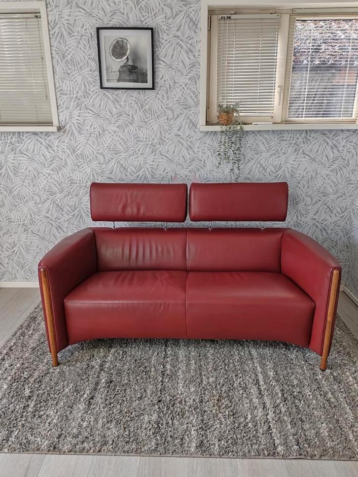 Leolux Goncharov leren design bank, Huis en Inrichting, Banken | Bankstellen, Zo goed als nieuw, 150 tot 200 cm, 75 tot 100 cm