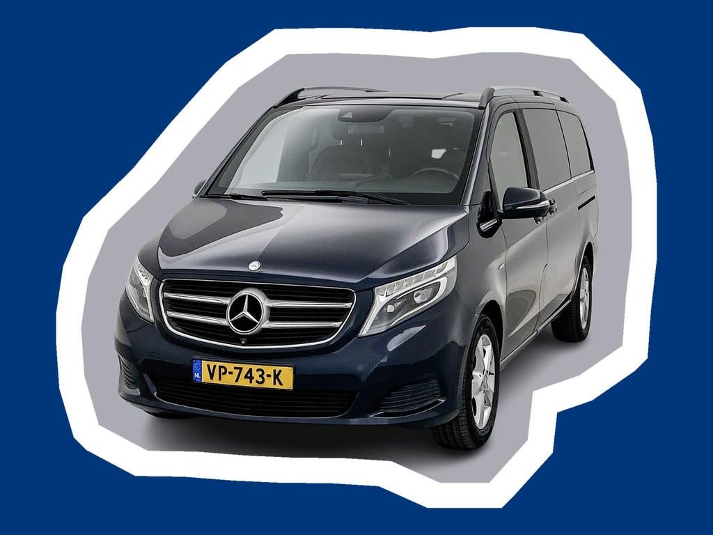Mercedes-Benz V-Klasse 250 BlueTEC Lang DC Avantgarde Burmes, Auto's, Automaat, Achterwielaandrijving, Gebruikt, Blauw