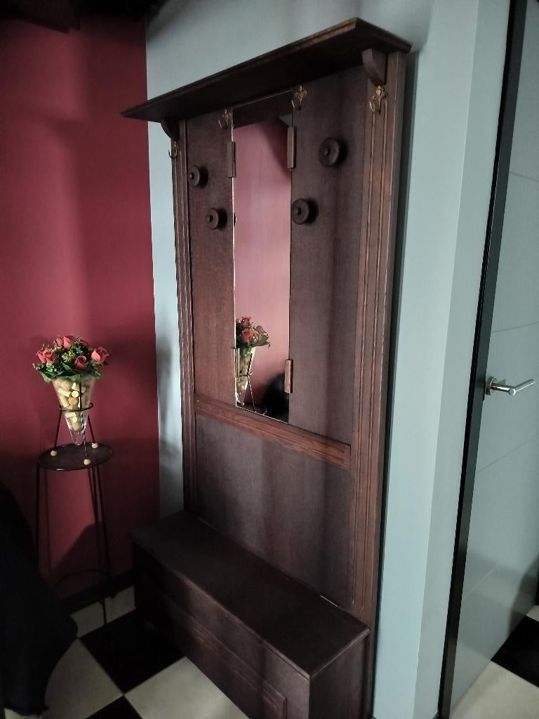 Prachtig Antiek Kapstokmeubel–Profecioneel herkleurd Erfstuk, Ophalen