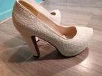 Bling bling hakken glinstert wit maat 38, Ophalen of Verzenden, Zo goed als nieuw, Zwart, Schoenen met hoge hakken