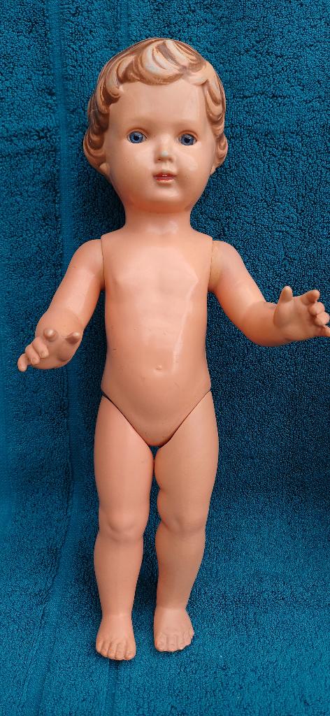 Schildpad popje celluloid 35 cm, Verzamelen, Poppen, Gebruikt, Pop, Ophalen of Verzenden