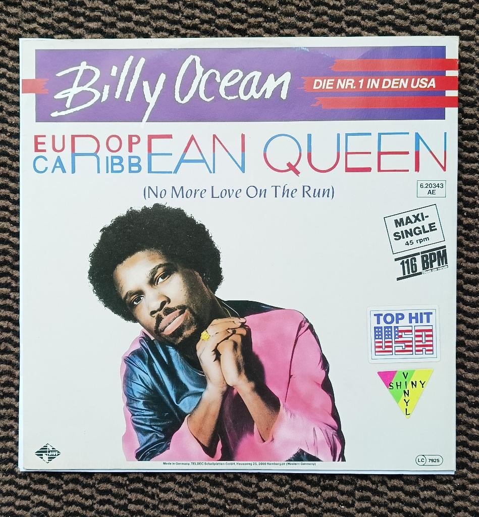 Billy Ocean - European Queen - 12 Inch - Oranje transparant, Ophalen of Verzenden, Gebruikt, 12 inch