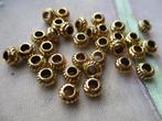 6033/ gold plated tibetiaanse grote gat kralen, Ophalen of Verzenden, Nieuw, Kraal