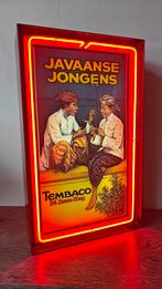 Oude lichtbak Javaanse jongens, Ophalen of Verzenden, Gebruikt, Lichtbak of (neon) lamp