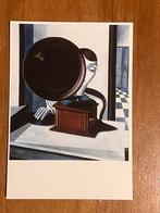 Pyke Koch - Vrouw met grammofoon (1928) - Ansichtkaart, Ophalen of Verzenden, 1980 tot heden, Ongelopen, Muziek