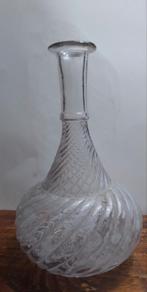 Antieke geblazen glazen fles - puntgaaf, Ophalen of Verzenden