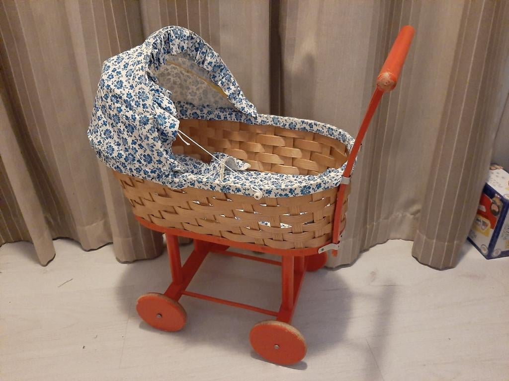 Vintage poppenwagen, Ophalen of Verzenden, Gebruikt