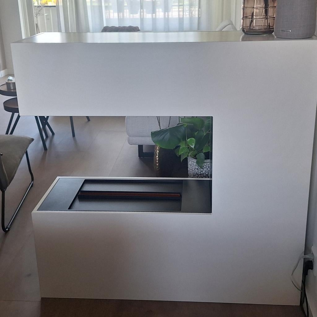 Moderne waterdamp openhaard - 2 jaar oud, Huis en Inrichting, Ophalen of Verzenden, Zo goed als nieuw, Vrijstaande haard, Elektrische haard