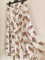 Rok/ plooirok van H&M met  apenprint maat 36, Ophalen of Verzenden, Nieuw, Maat 36 (S), Onder de knie