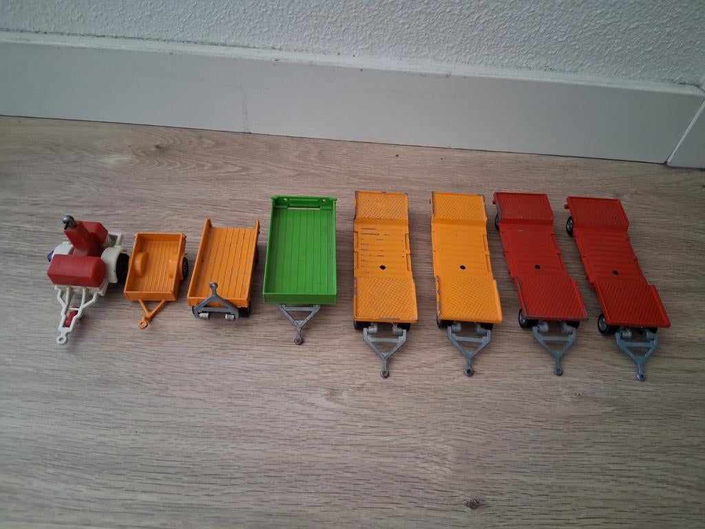 Siku aanhangers diepladers, Hobby en Vrije tijd, Modelauto's | 1:50, Ophalen of Verzenden, Bus of Vrachtwagen, SIKU