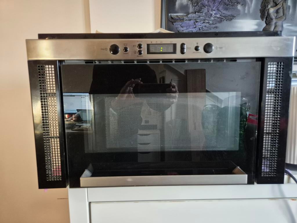 IKEA inbouwmagnetron Whirlpool MW A 01S Inbouw, Witgoed en Apparatuur, Magnetrons, Gebruikt, Inbouw, Magnetron, 45 tot 60 cm, Draaiplateau