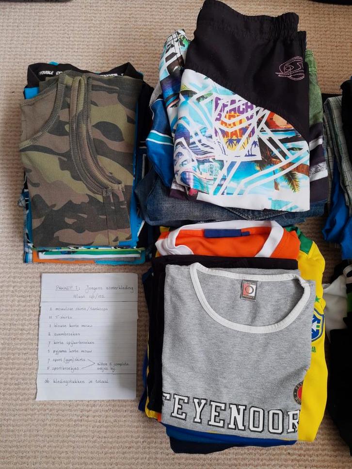 Pakket jongenskleding zomer - mt. 146/152, Kinderen en Baby's, Kinderkleding | Kinder-kledingpakketten, Zo goed als nieuw, Maat 146