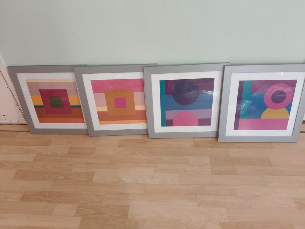 4x Gerry Baptist Prints met handtekening, Antiek en Kunst, Ophalen