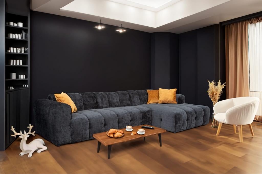 Nieuwe moderne hoekbank loungebank diverse kleuren/stoffen, Huis en Inrichting, Banken | Bankstellen, Ophalen of Verzenden, Nieuw