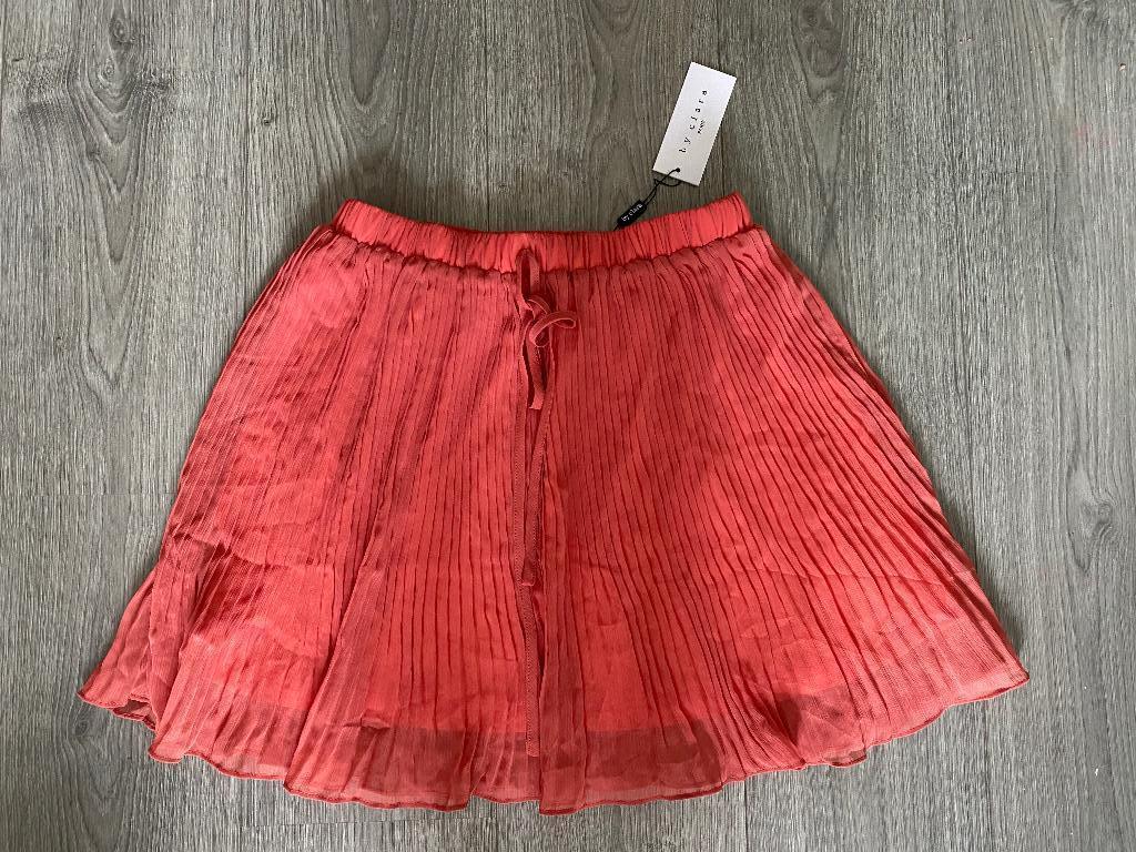 by clara koraal oranje stretch zwierige rok skirt mt M / L, Kleding | Dames, Rokken, Maat 38/40 (M), Oranje, Ophalen of Verzenden