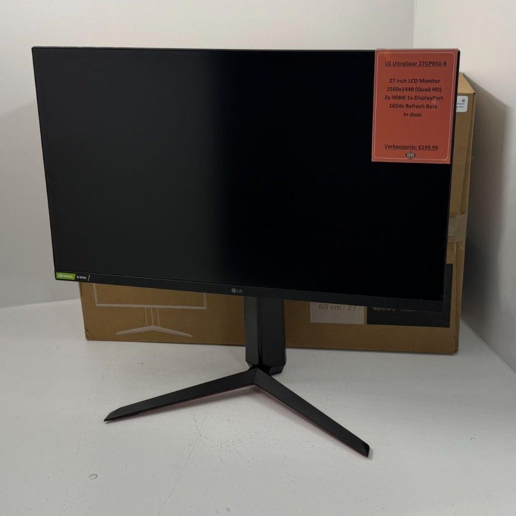 LG UltraGear 27GP850-B Zwart Gaming Monitor | Met garantie, Gaming, IPS, 101 t/m 150 Hz, Dordrecht@usedproducts.nl
