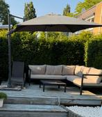 Zweefparasol antraciet inclusief parasoltegels, Tuin en Terras, Parasols, Ophalen, Zo goed als nieuw, Zweefparasol, Verstelbaar