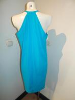 Studio Anneloes stretch strand jurk turquoise azuur blauwM, Maat 38/40 (M), Studio Anneloes, Knielengte, Gedragen