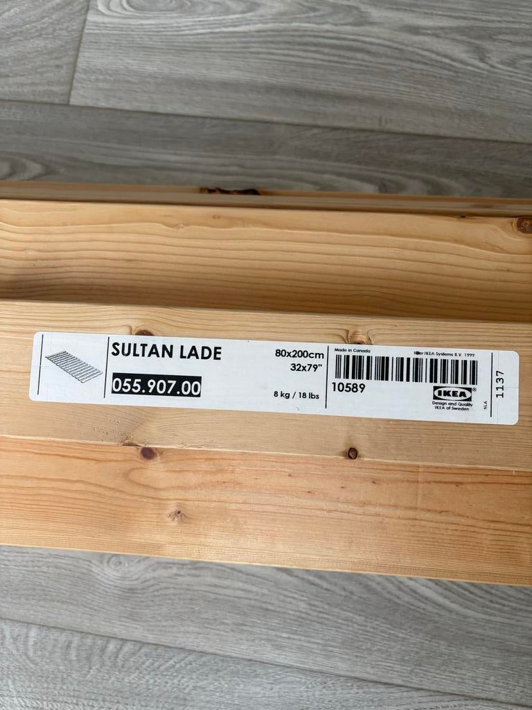 IKEA SULTAN LADE lattenbodem 80x200, Ophalen, Gebruikt, Eenpersoons, 80 cm