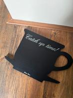 Riviera Maison Catch up time! Zwart krijtbord / memobord, Huis en Inrichting, Woonaccessoires | Memoborden, Ophalen of Verzenden