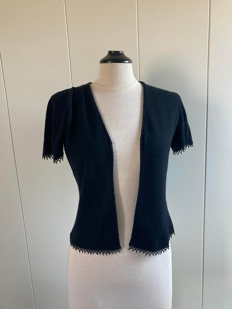 Bijzonder vestje/ bolero, Ophalen of Verzenden, Nieuw, Zwart, Korte mouw