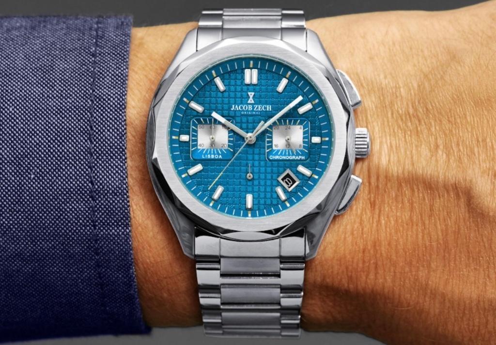 Heren Horloge Jacob Zech Lisboa (Z15.1600.002), Overige merken, Staal, Staal, Verzenden