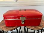 Broodtrommel emaille rood, Antiek en Kunst, Ophalen