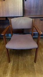 7 Teakhouten stoelen, Danish Design/ Schou Andersens, Huis en Inrichting, Ophalen, Gebruikt, Overige kleuren, Stof