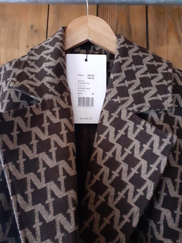 Nieuwe Nikkie jas/ mantel maat S/36, Kleding | Dames, Jassen | Zomer, Bruin, Nieuw, Ophalen of Verzenden, Nikkie