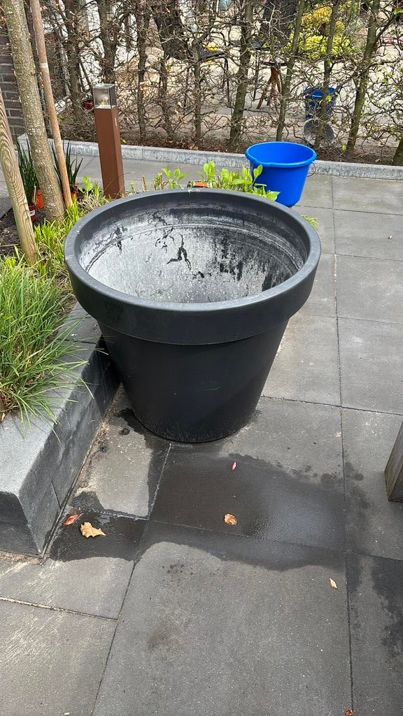 Bloempot kunststof, Tuin en Terras, Ophalen, Kunststof, Gebruikt, 40 cm of meer